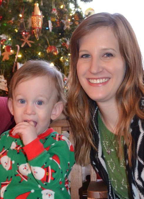 Kristen with August.